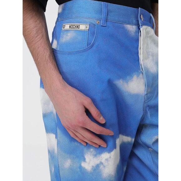 Moschino Couture Jeans Men Gnawed Blue - Picture 4 of 4